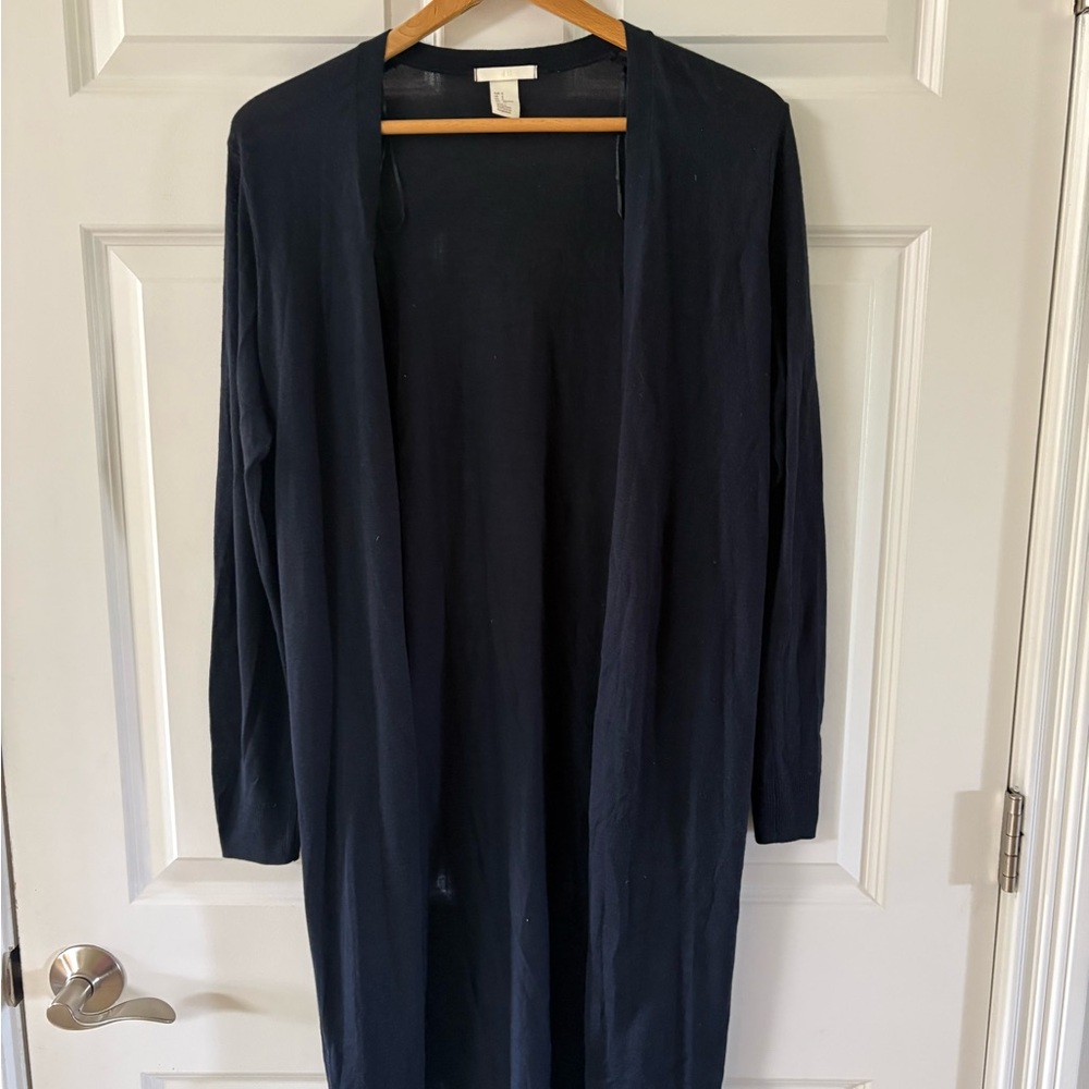 H&M blue Long Cardigan Sweater